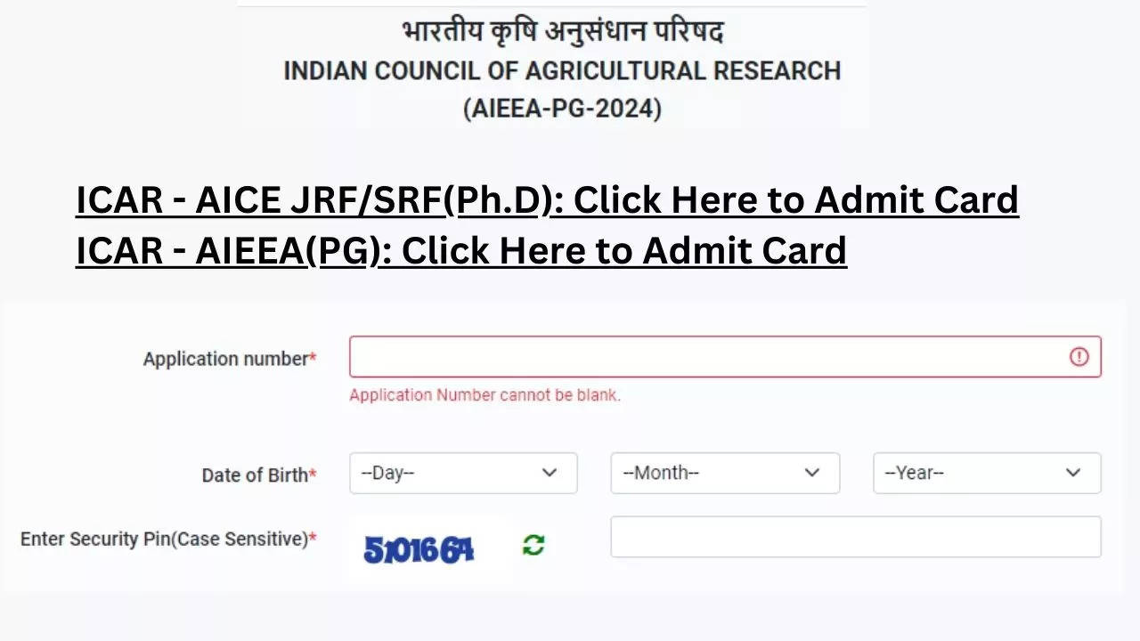 ICAR Admit Card 2024