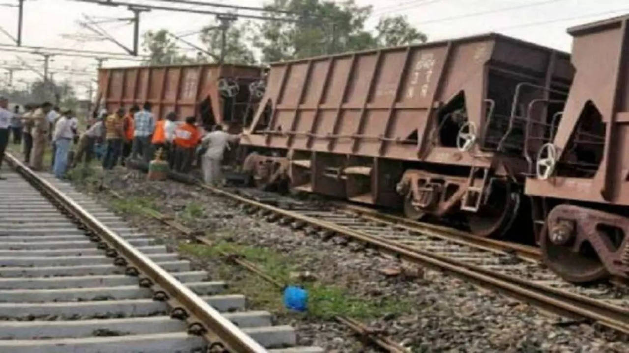 Goods Train Derailed