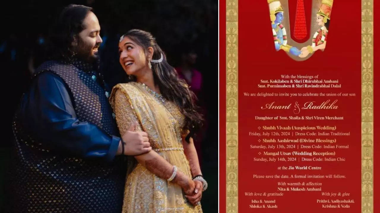 Anant Radhika Wedding Invitation Card