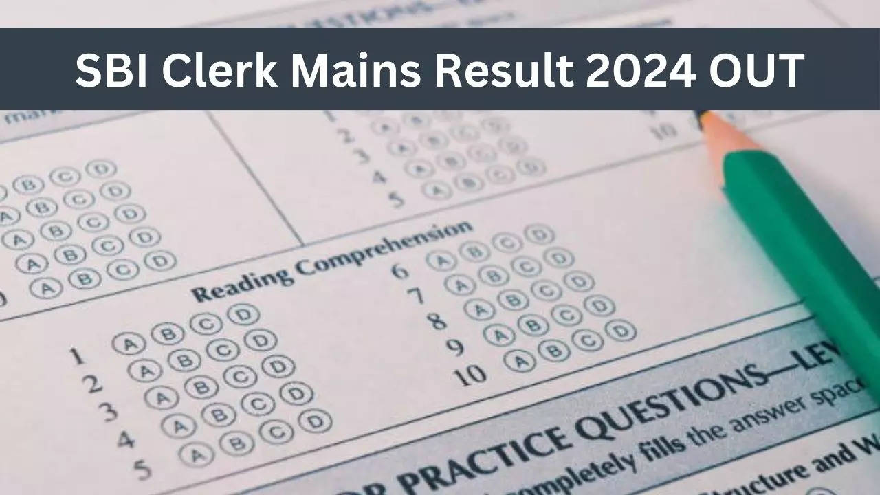 SBI Clerk Mains Result 2024 OUT