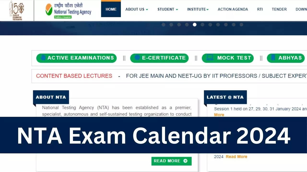 NTA Exam Calendar, UGC NET New Exam Date 2024