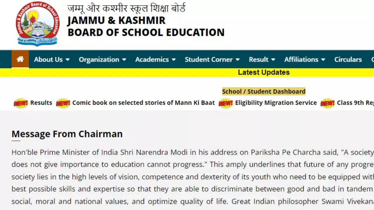 JKBOSE Jammu Kashmir Board 11th Result 2024 Date And Time