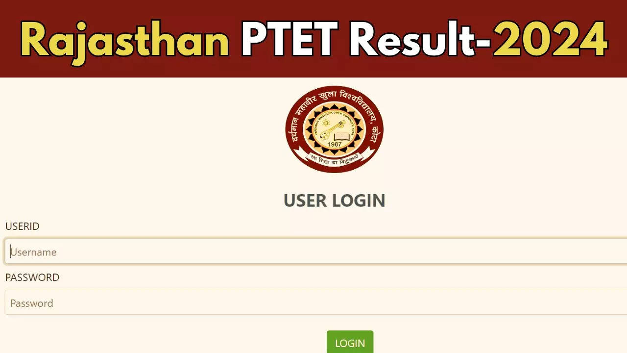 Rajasthan PTET Result 2024