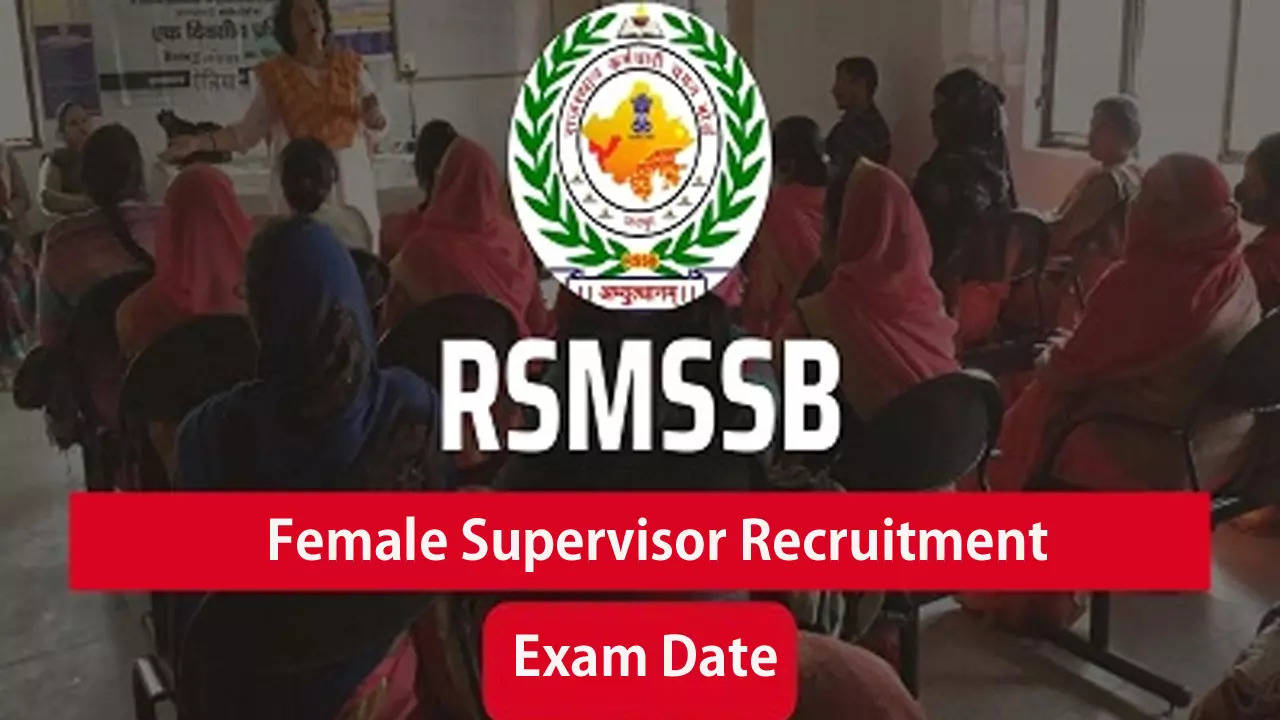 RSMSSB Supervisor Recruitment 2024