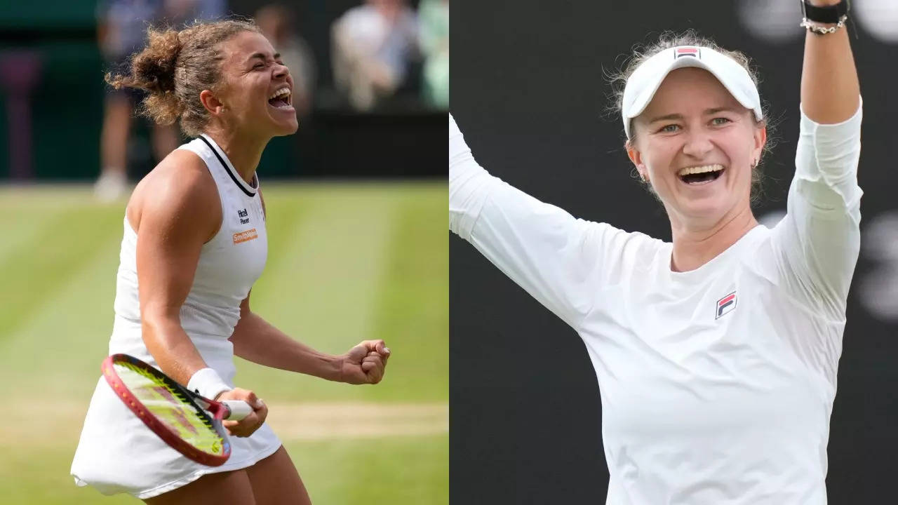 barbora krejcikova vs Jasmine paolini in wimbledon 2024 womens singles final