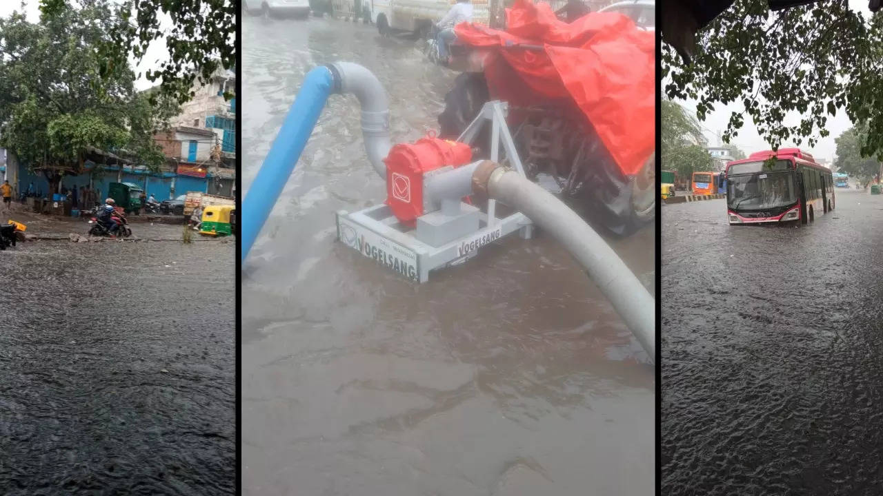 Waterlogging due to rain in Delhi