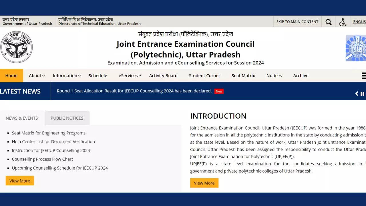 JEECUP 2024 Seat Allotment result