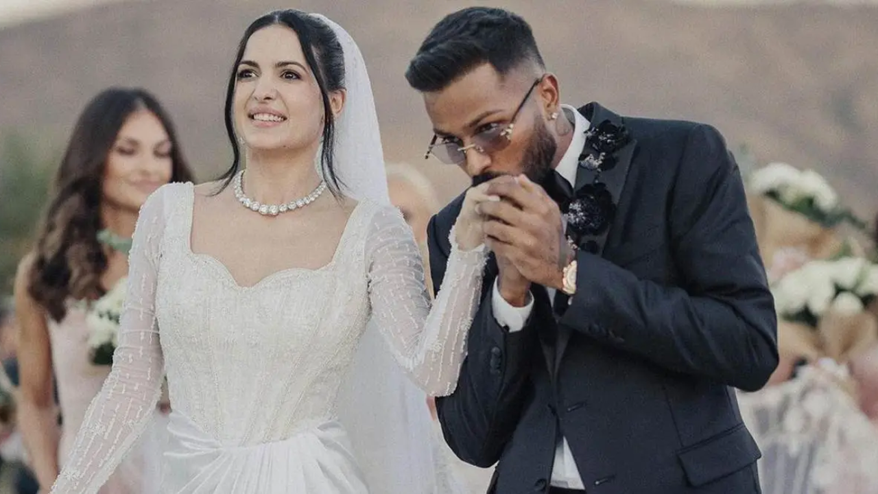 Natasa Stankovic and Hardik Pandya