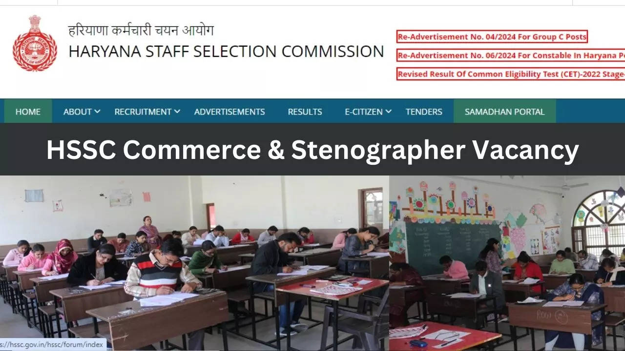 HSSC Commerce & Stenographer Vacancy 2024, Sarkari Naukri 2024