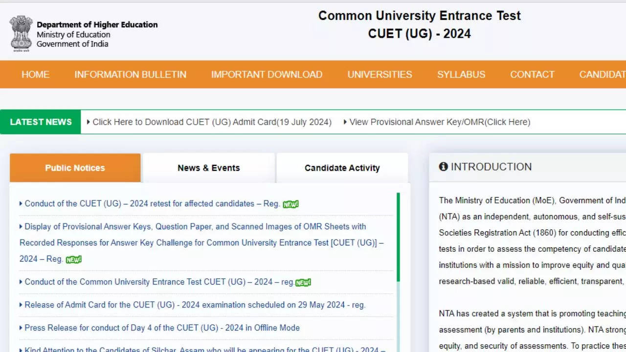 CUET UG Result 2024 Date LIVE: जारी होने जा रहा सीयूईटी यूजी एग्जाम का रिजल्ट, जानें कब आएगी फाइनल आंसर-की