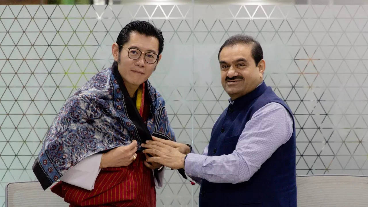 Bhutan King meets Gautam Adani