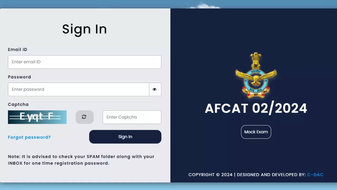 AFCAT Admit Card 2024