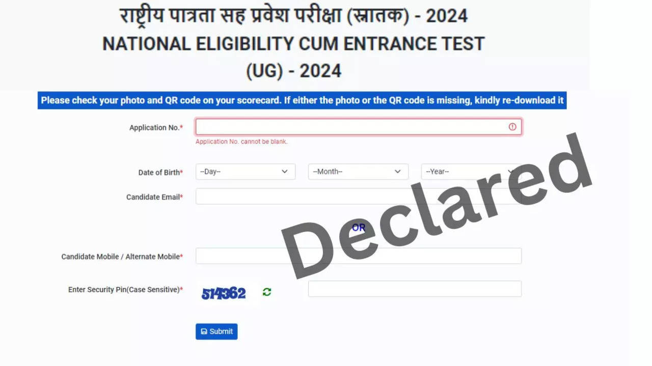 NEET UG 2024 Revised Result