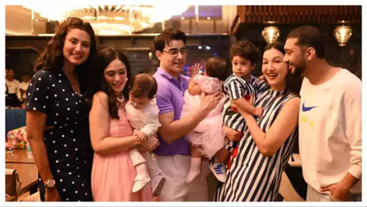 Gautam Rode and Pankhuri Awasthy twin babies birthday