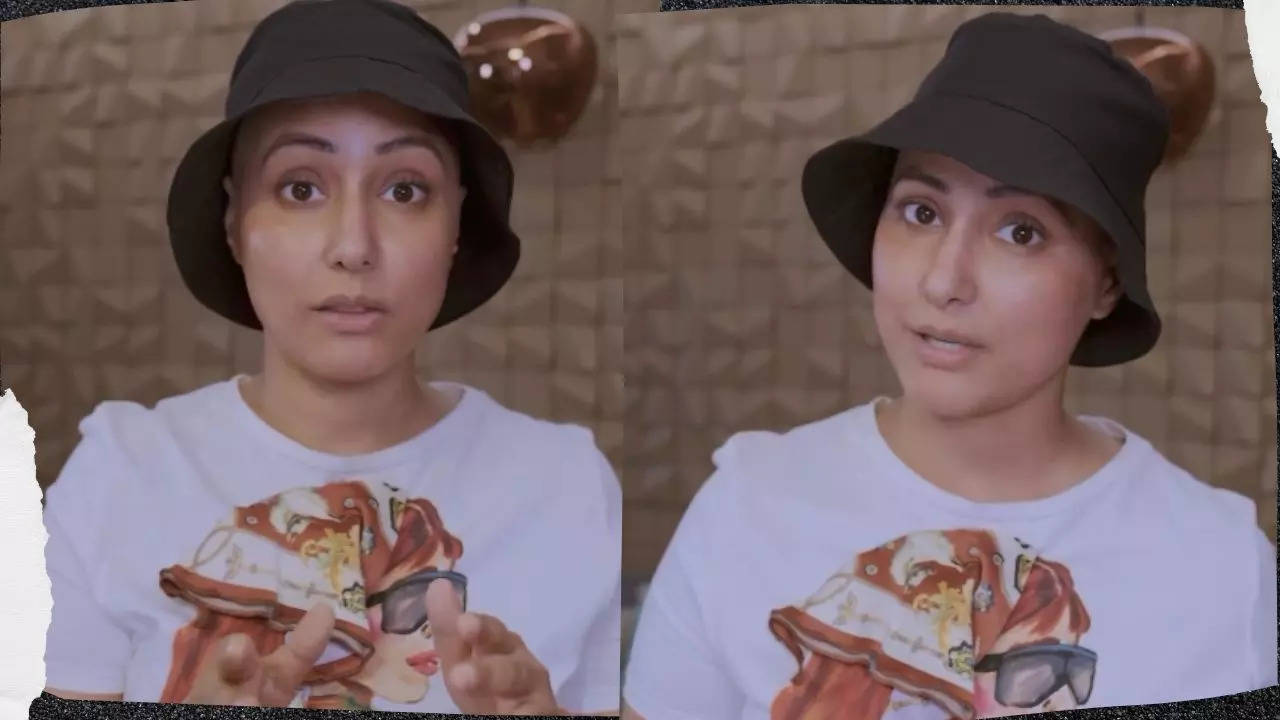 Hina Khan Shaved Head Due to Breast Cancer