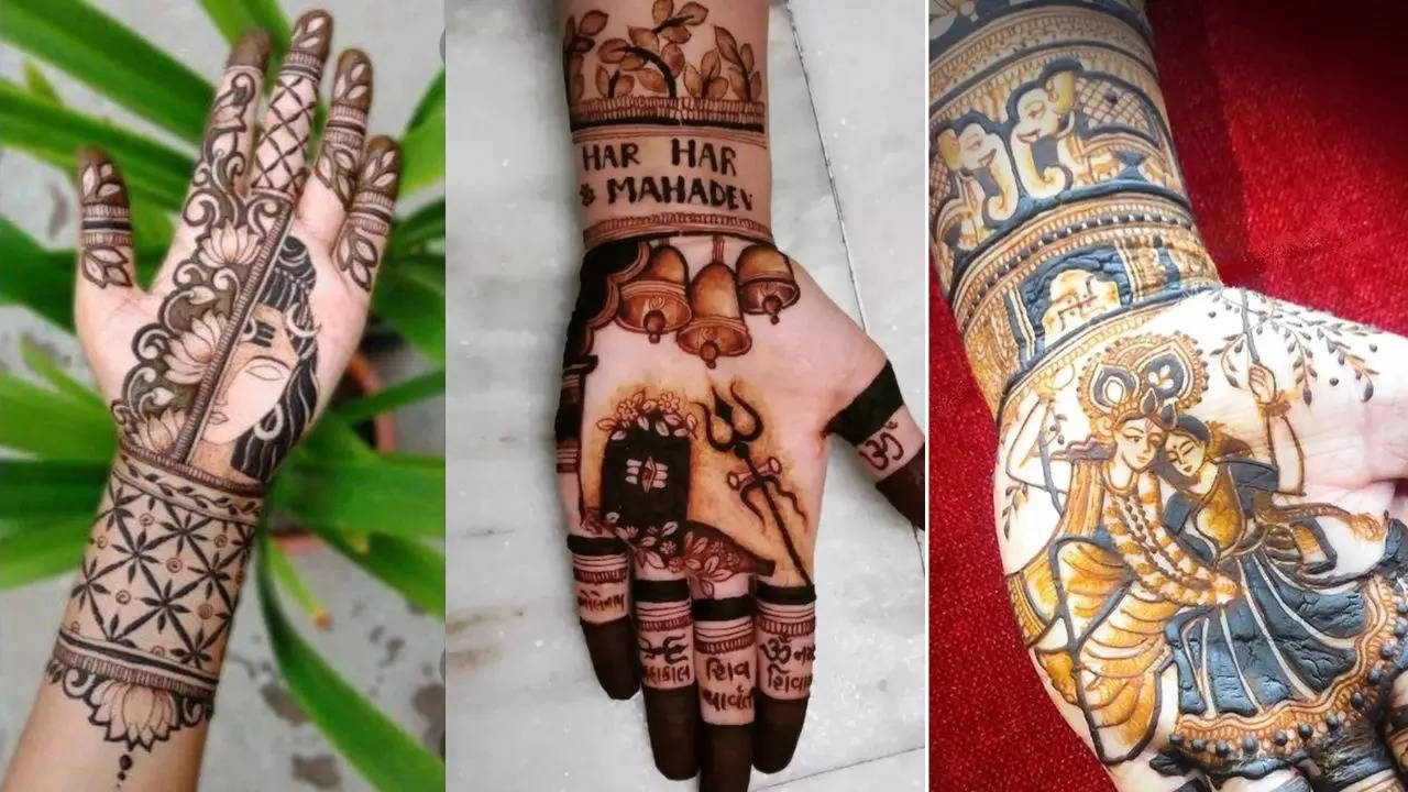 Sawan Shivratri Mehndi Designs