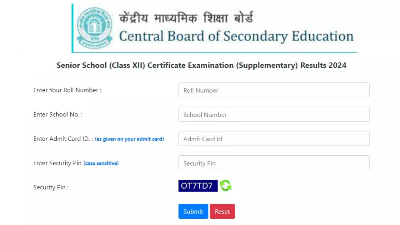 CBSE Compartment Result 2024