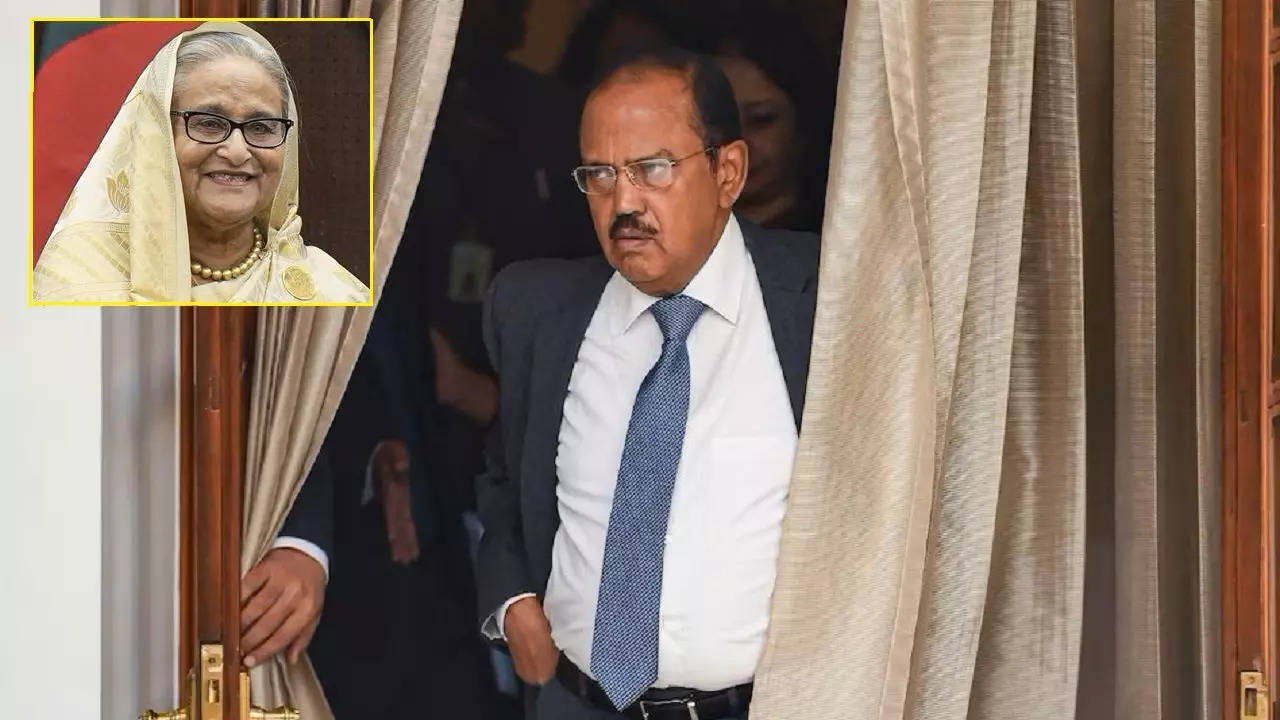 ajit doval meets sheikh hasina