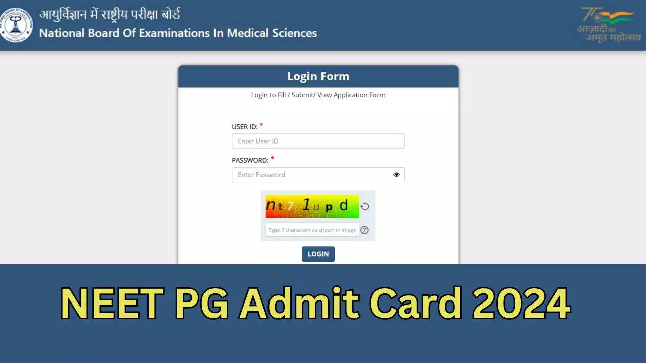 NEET PG Admit Card Download