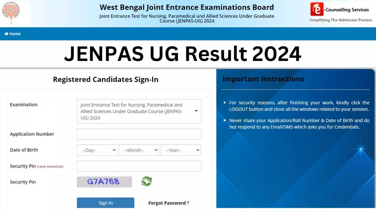 JENPAS UG Result 2024