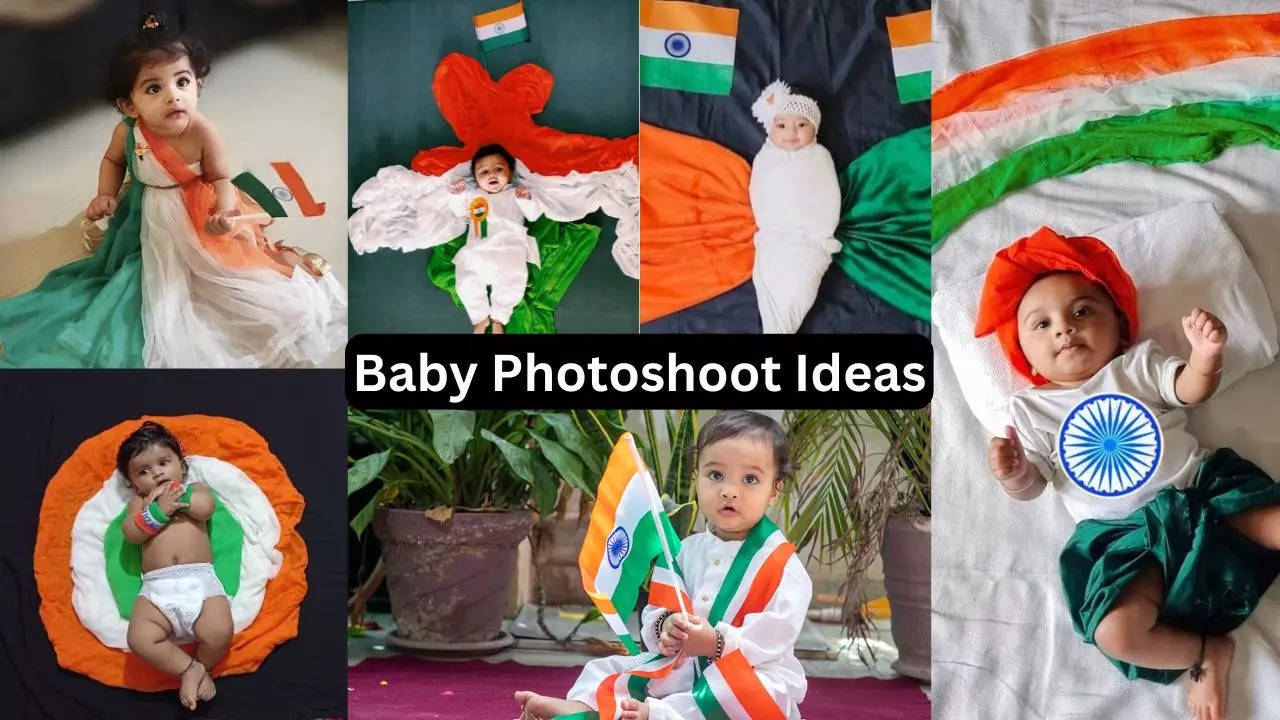 Baby Photoshoot Ideas With Pictures On Independence Day 2024