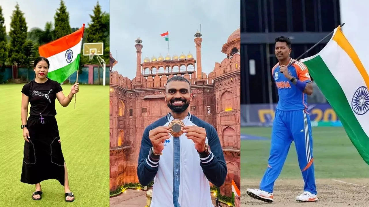 Sachin Tendulkar, PR Sreejesh, Saina nehwal, Gautam Gambir, Hardik Pandya, Suryakumar yadav, Independence Day 2024, Independence Day, Cricket News in Hindi, Cricket News Hindi, Sports News in Hindi,