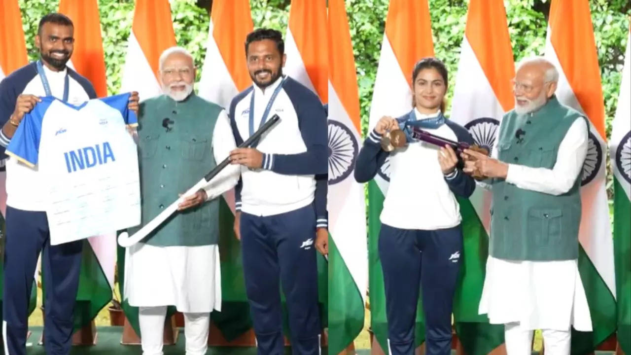 pm modi meets indian athletes