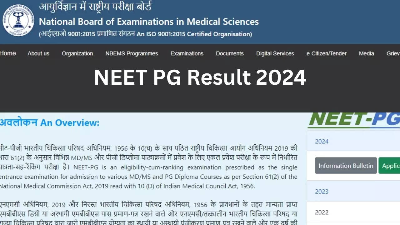 NEET PG Result 2024