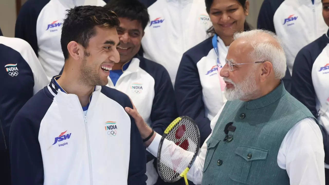 Lakshya Sen With PM Narendra Modi