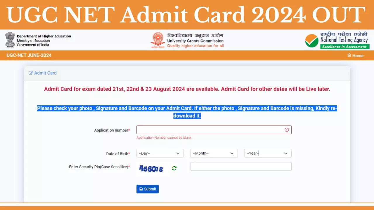 UGC NET Admit Card 2024 Released