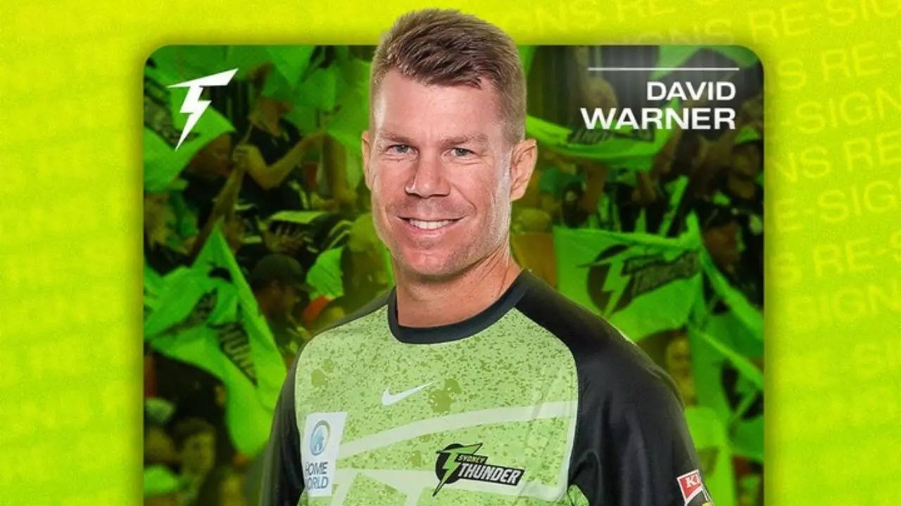 David Warner, David Warner Records,David Warner Play With Sydney Thunder, Sydney Thunder, Big Bash League, Big Bash League 2024, Big Bash League 2024 Updates, Big Bash League News, Cricket News Hindi, Cricket News In Hindi, Sports News in Hindi,