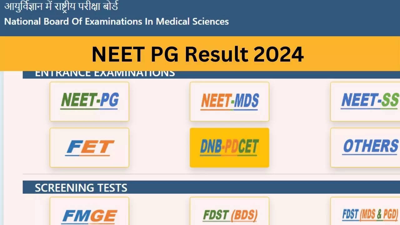 NEET PG Result 2024