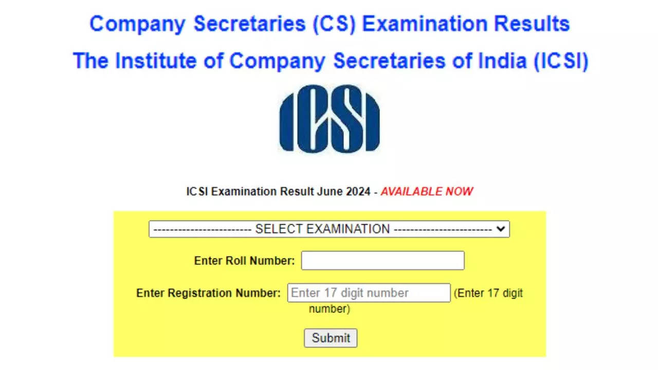 ICSI CS Executive Result June 2024