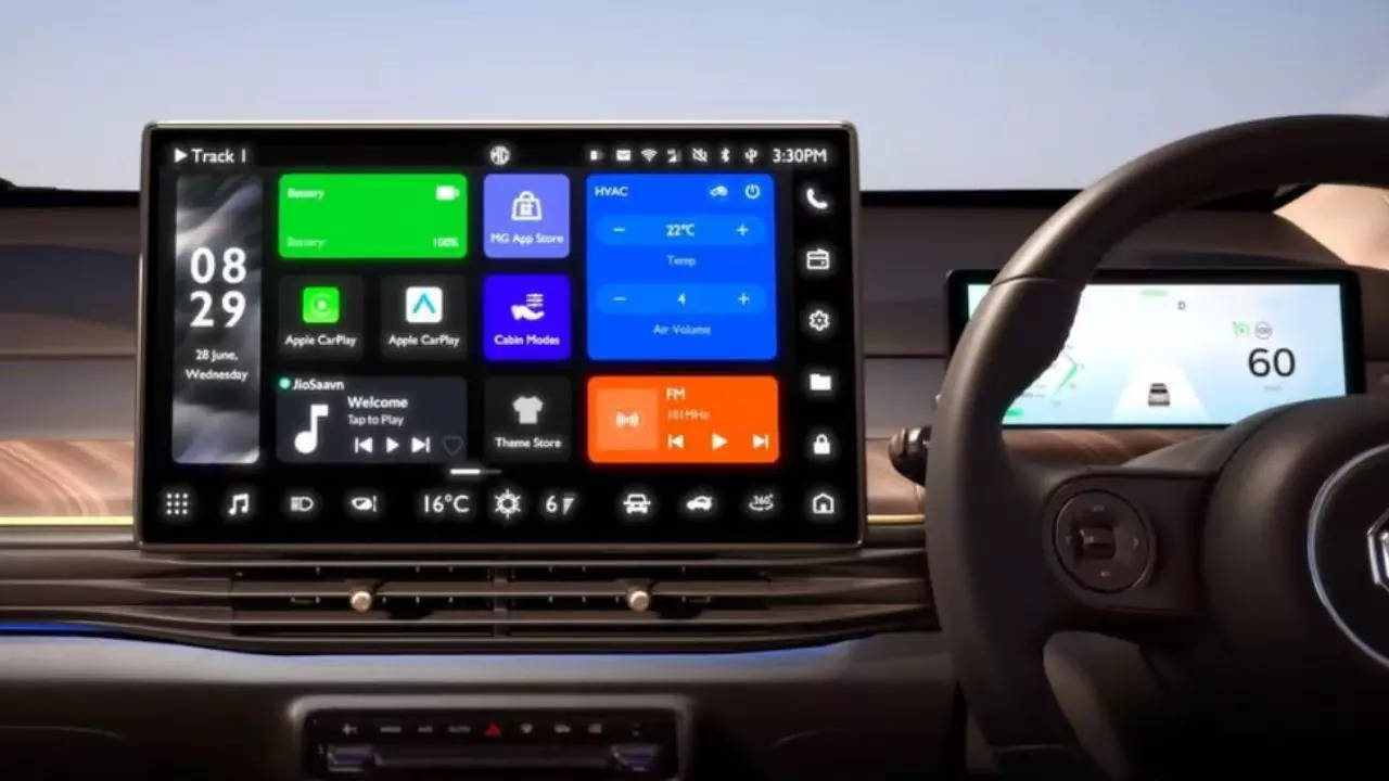 MG Windsor EV Touchscreen Infotainment System