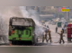 DTC Bus Fire बाजार में धू-धूकर जली DTC बस ऐसे बचे यात्री मची अफरा-तफरी