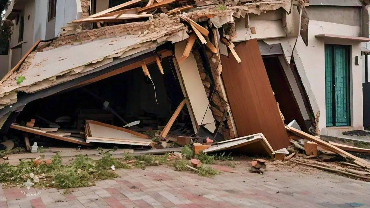 house collapsed due to rain in dadri area