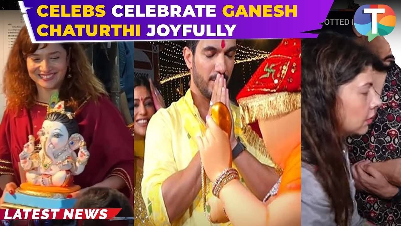 ankita lokhande arjun bijlani bharti singh others celebrate ganesh chaturthi with great joy