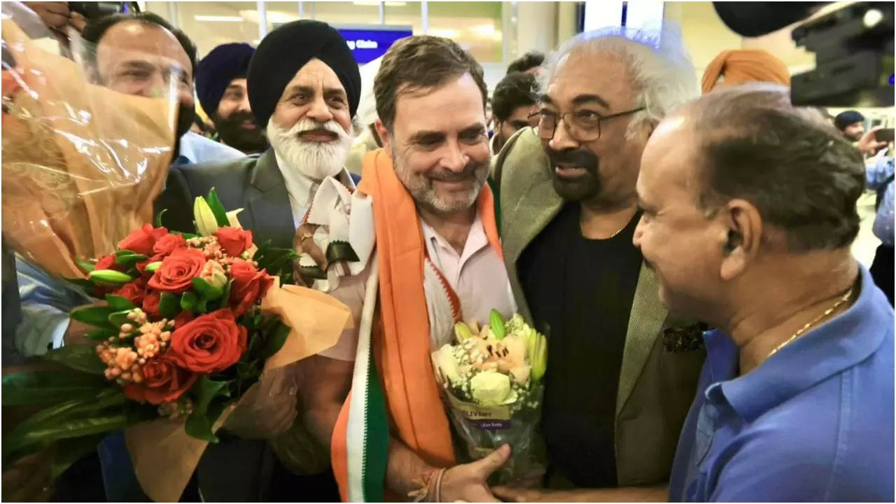 rahul gandhi first america visit after becoming the leader of opposition