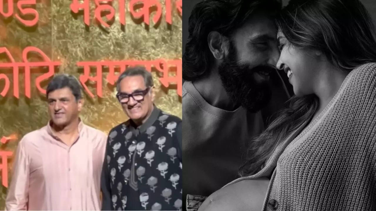 deepika padukone and ranveer singh are in hospital and there fathers attended ambani ganeshotsav video viral