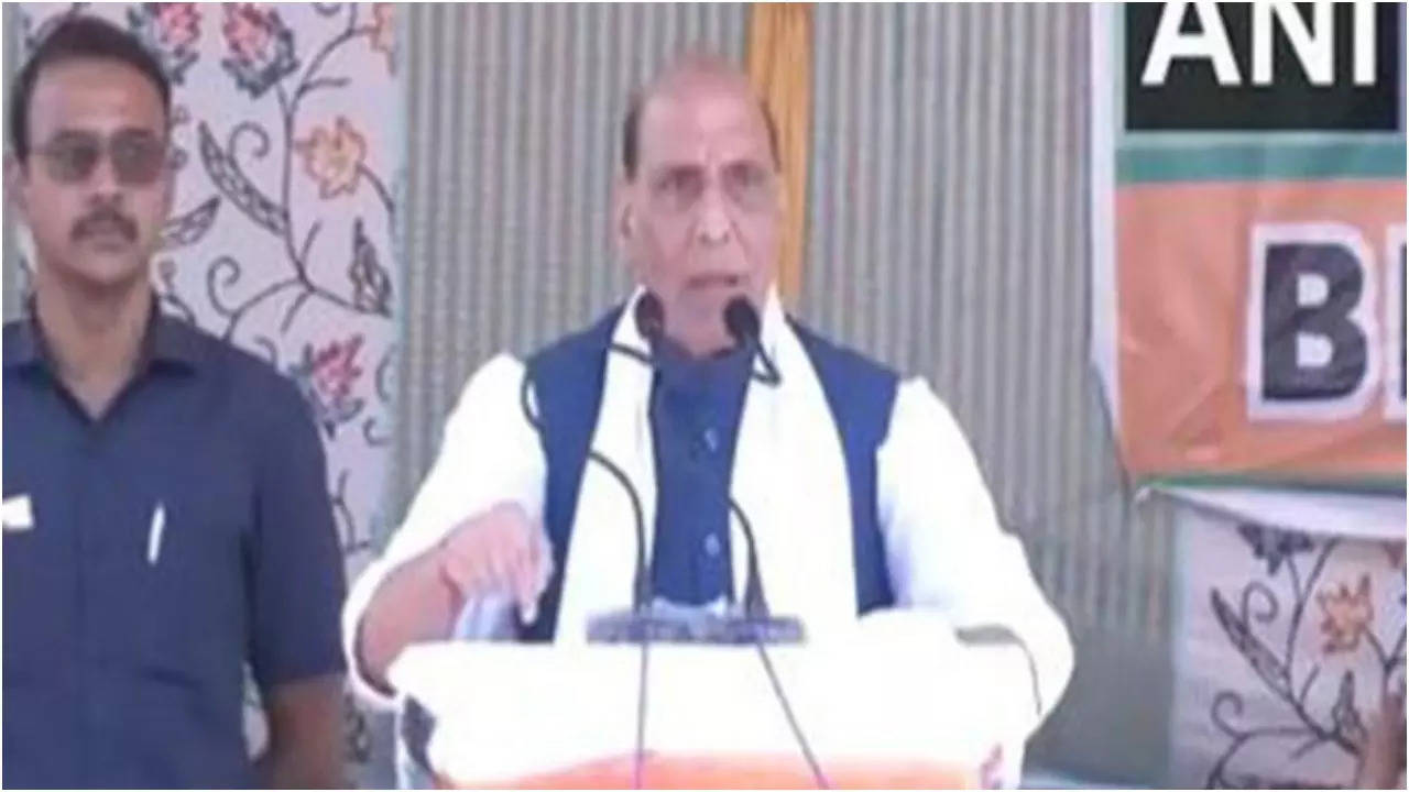 pakistan calls the people of pok foreigners says rajnath singh in ramban district of jammu