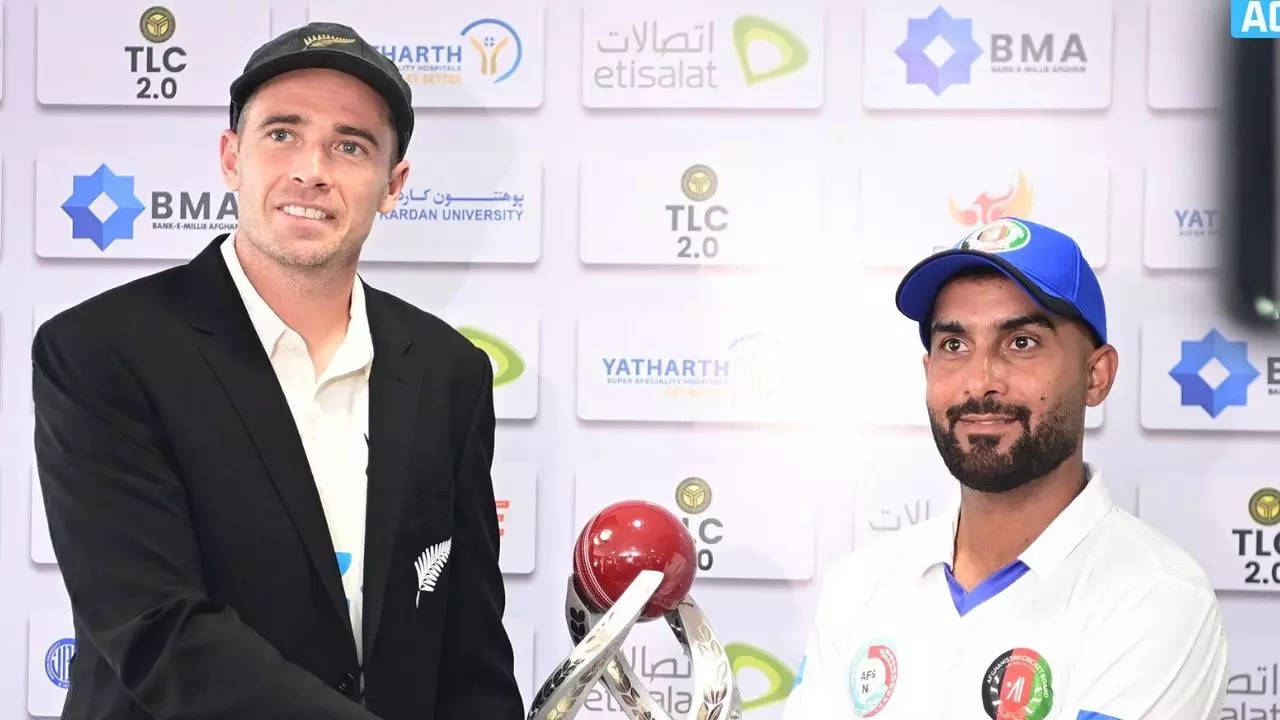 afg vs nz afghanistan vs new zealand test match toss live who won the toss today aaj ka toss kaun jita