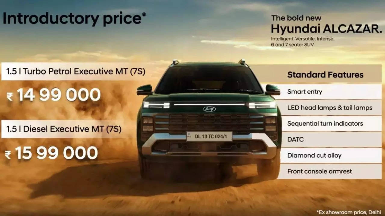 2024 hyundai alcazar facelift suv launched in india prices starts under 15 lakh