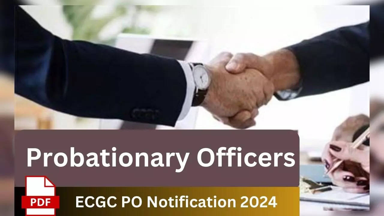 ECGC PO Notification 2024 pdf notification