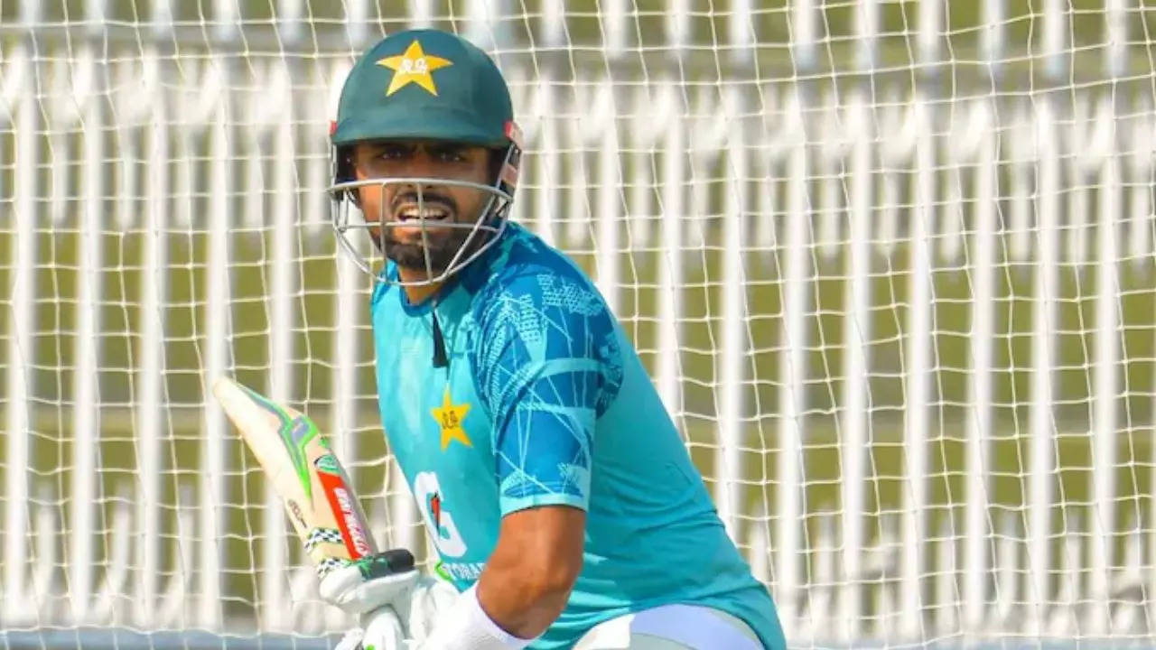 babar azam trolled after getting out easily on champions cup practice