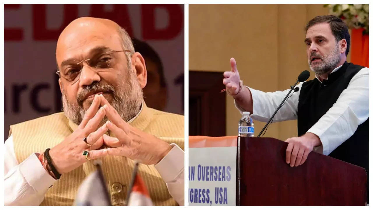 amit shah attacks rahul gandhi over anti-national statements in america