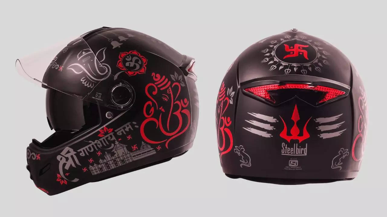 steelbird launched new ganesh edition helmet in india with attractive graphics