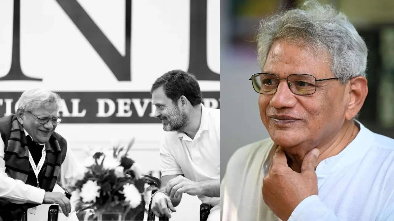 sitaram yechury's death political leaders reactions including rahul gandhi and akhilesh yadav