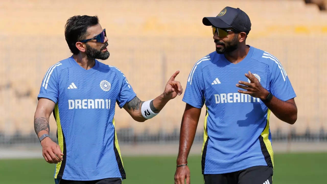 Virat Kohli and Jasprit Bumrah