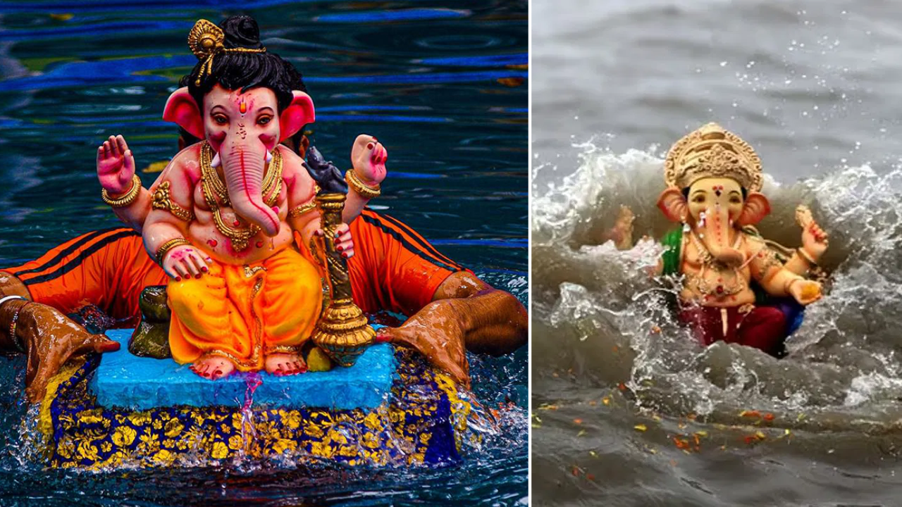 Ganesh visarjan 2024, Ganesh visarjan quotes, ganapati bappa morya