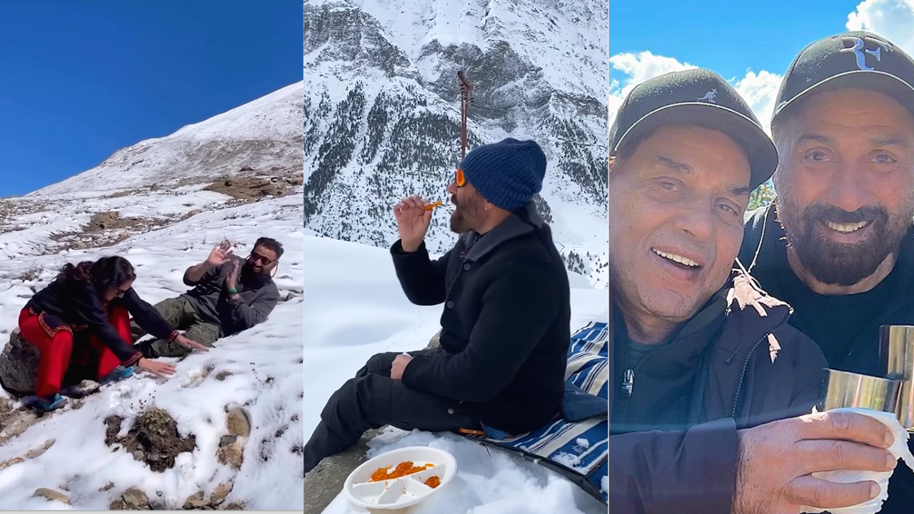 Sunny Deol Enjoy Vacation Watch VIDEO